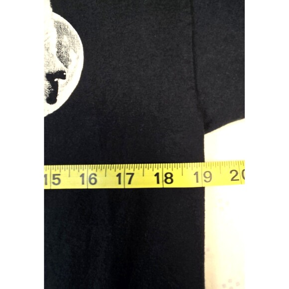 Port & Company Wolf Moon‎ Shirt Mens Medium Black Graphic Tee Wildlife Artbranch - Picture 4 of 8